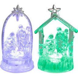 Decoratiune de Craciun Betleem MagicHome cu LED RGB din acril