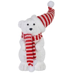 Decoratiune de Craciun MagicHome urs decorativ 14x14x37 cm