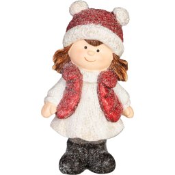 Decoratiune de Craciun MagicHome, fetita, 5,5x9x15,5 cm