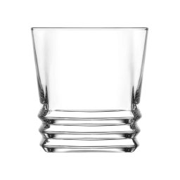 Set 6 pahare pentru apa LAV Elegan din sticla, 335 ml, transparente
