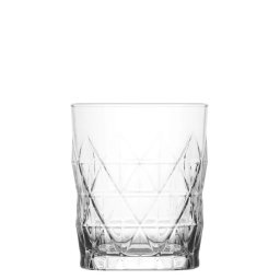 Set 6 pahare apa LAV Keops din sticla 345 ml, design elegant