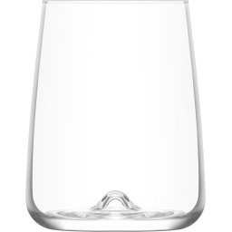 Pahar pentru apa LAV Terra din sticla 360 ml, set 6 bucati