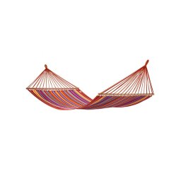 Hamac Muhler GMXGC001, 200 x 80 cm, Pana la 120 kg, Bare din lemn, Bumbac + poliester, Multicolor