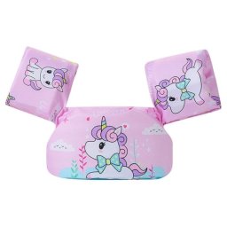 Vesta de inot cu Aripioare, Flotabilitate ridicata, Unicorn roz