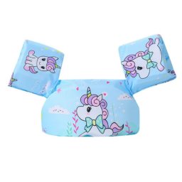 Vesta de inot cu Aripioare, Flotabilitate ridicata, Unicorn bleu