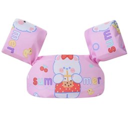 Vesta de inot cu Aripioare, Flotabilitate ridicata, Ursulet roz