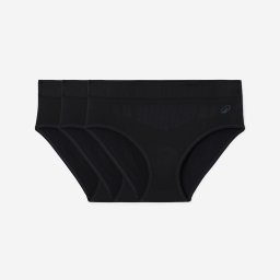 Set de 3 slipi fără cusături, negru, damă