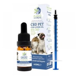 Ulei CBD 6% si CBG 1% pentru Animale Plants for Pets Ficat Cod 10ml