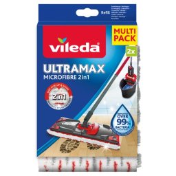 VILEDA Ultramax 2in1 plat mop rezervă alb-roșu KHTV88