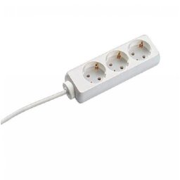 PRELUNGITOR Bachmann, Schuko x 3, conectare prin Schuko (T), cablu 5 m, fara protectie, alb, BM-3842025 (timbru verde 0.18 lei)