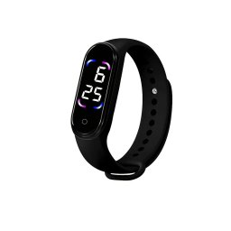 Bratara Fitness Negru Doctor in uniforma, Ecran 0.96" inch, Bluetooth 4.2, Monitorizare Puls, Tensiune, Temperatura, Oxigen, Calitate Somn