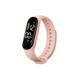 Bratara Fitness Roz Doctor in uniforma, Ecran 0.96" inch, Bluetooth 4.2, Monitorizare Puls, Tensiune, Temperatura, Oxigen, Calitate Somn