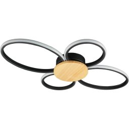 Plafonieră LED SABINA/38W/230V lemn de cauciuc