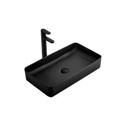 REA-U3690 - Lavoar pentru blat DENIS 35x61 cm ceramică/negru mat