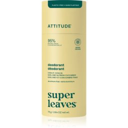 Attitude Super Leaves Natural Deodorant deodorant solid natural fără aluminiu Earl Grey & Cucumber 75 g