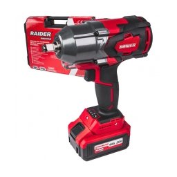 Raider - RDI-IBW03 - Masina de insurubat cu impact cu 1 acumulator si incarcator, Li-Ion, 20 V, 4 Ah, patrat 1/2 inch, 700 Nm, -, valiza plastic