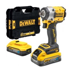 DeWalt - DCF921H2T - Masina de insurubat cu impact cu 2 acumulatori si incarcator, Li-Ion, 18 V, 5 Ah, patrat 1/2 inch, 610 Nm, -, valiza speciala