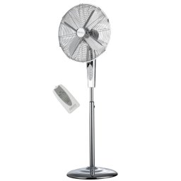Ventilator CR 7314 45 cm, 3 viteze, Inaltime reglabila, Cronometru, Telecomanda, Oscilatie, Argintiu