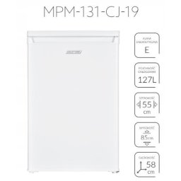 Aparate Frigorifice MPM-131-CJ-19 127L, 85cm, Alb