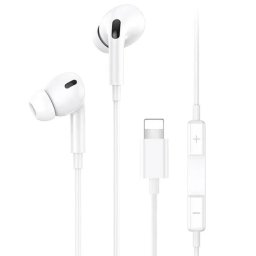Casti Casti Audio Lightning cu Microfon, 1.2m - USAMS EP-41 (US-SJ453) - White