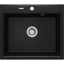 1-BOWL GRANITE SINK DEANTE BLACK NERO MAT ANDANTE