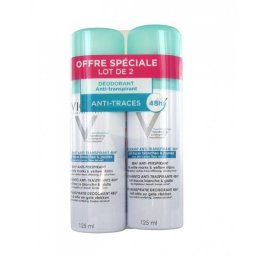 Vichy Deodorant Anti-Transpirant 48H - No Marks 2 x 125 ml