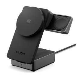 Incarcator wireless Spigen Essential 3 in 1 MagSafe, 25W, Qi2.2, culoare negru