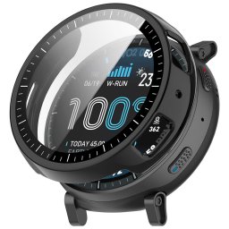 Husa pentru Amazfit Active Max + Folie - Techsuit Defense360 Pro - Black
