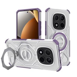 Husa Husa pentru Xiaomi Redmi Note 15 Pro+ 5G / Poco M8 Pro 5G - Techsuit Carbon Shield PRO - Purple Transparent