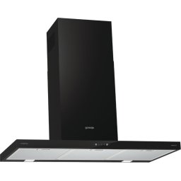 Hota Hota Decorativa, 90 cm, 650 m³/h, 3 Trepte, Filtru Aluminiu, Iluminare LED, 70 dB, Negru