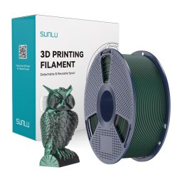 Filament PLA+ Silk Dual Color Black Green