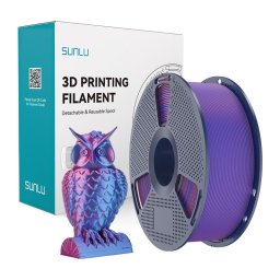 Filament PLA+ Silk Dual Color Red Blue