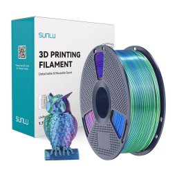 Filament PLA+ Silk Tri-Color Blue Green Purple