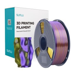 Filament PLA+ Silk Tri-Color Black Gold Purple