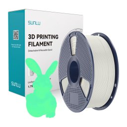 Filament PLA Glow In The Dark (White to Green)