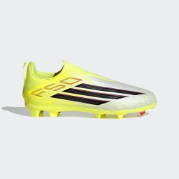 Încălţăminte fără șireturi F50 League FG/MG Galben Copii