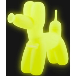 PieceMaker Bong silicon/otel Puppy Kiss K9 yellow Glow 18cm (USA)