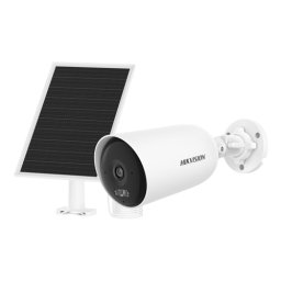 Camera supraveghere IP Hikvision 4MP, IR 30m, dual light, lentila 2.8mm, 4G, panou solar, acumulator 9000mAh, microfon, speaker, microSD, DS-2CFS04-4G-2.8mm
