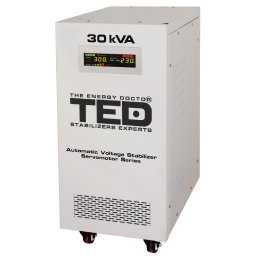 Stabilizator de tensiune monofazat cu servomotor, 30 kVA / 24 kW, TED Electric TED001962