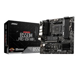 PLACA de BAZA MSI "B550M PRO-VDH WIFI", skt AM4, mATX, AMD B550, 4 x DDR4, max. 128 GB, 4 x SATA, 2 x M.2, 7.1, "B550M PRO-VDH WIFI"