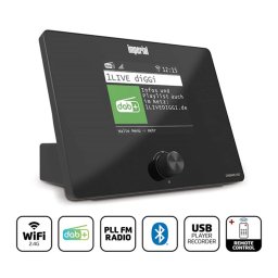 Imperial DABMANI420BK compact hibrid radio internet DAB+ FM negru
