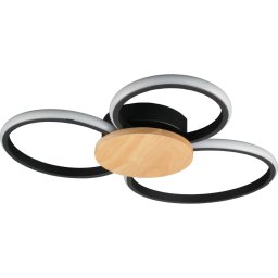 Plafonieră LED SABINA 38W/230V, lemn de cauciuc
