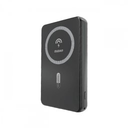 Baterie Externa Wireless Dudao K14S, 5000mAh, 20W, QC + PD + FQI, 1 x QI - 1 x USB-A - 1 x USB-C, Neagra