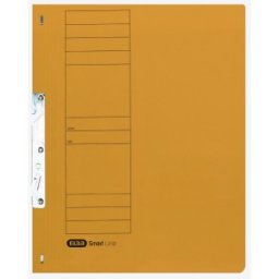 Dosar Incopciat Elba Smart A4 1 / 1, Carton Manila 250 g / mp, Blue Angel, Capacitate 200 File, Galben