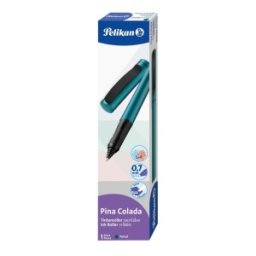 Roller Pina Colada, 0.7 mm, Ambidextru, 1 Rezerva Albastra Inclusa , Albastru Petrol Metalizat, Cutie Carton