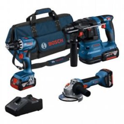 0615A5007L Set combinat PRO Trusă de 3 scule de 18 V: GSR+GWS+GBH+3 x 4.0Ah+GAL 18V-40