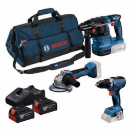 0615A50094 PRO Trusă de 3 scule de 18 V: GSR + GWS + GBH + 2 x GBA 18V 4.0 Ah + GAL 18V-40
