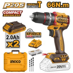 Bormasina 20V cu Impact 66Nm cu 2 Acumulatori