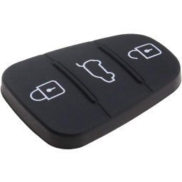 Membrana Cauciuc Butoane Cheie Auto 3 Butoane – Compatibila Hyundai i10, i20, i30, ix35, ix45, Elantra, Tucson, Santa Fe, Veloster, Solaris – Piesa de Schimb pentru Telecomanda