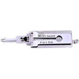 Decodor auto Lishi NE72 2 in 1 pick pentru chei Citroen Peugeot Renault 206 207, lama NE72